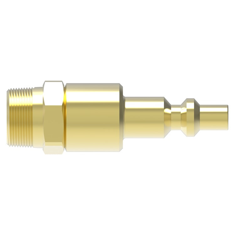 B42 Hansen® by Danfoss | Pneumatic Quick Disconnect Coupling | 400 Series / 4000 Series | 3/8" Male NPTF x 3/8" Body Size | Plug | Brass