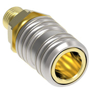 450 Hansen® by Danfoss | Pneumatic Quick Disconnect Coupling | 400 Series | 1/2" Male NPTF x 3/8" Body Size | Socket | NBR Seal | Brass