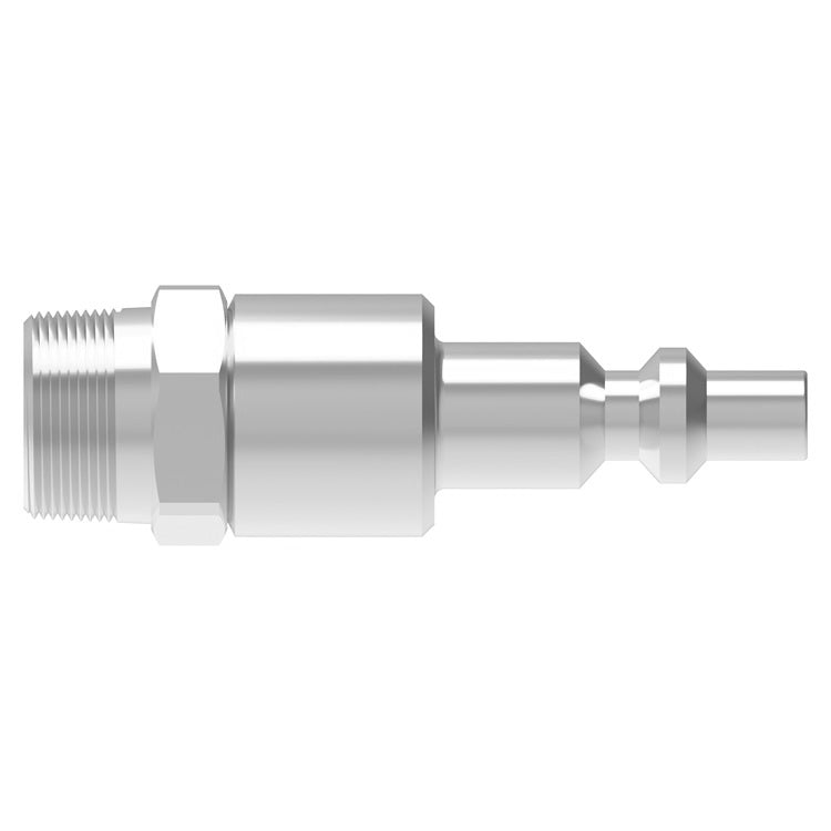 42G Hansen® by Danfoss | Pneumatic Quick Disconnect Coupling | 400 Series / 4000 Series | 3/8" Male NPTF x 3/8" Body Size | Plug | With Bleeder Ball Check | Steel