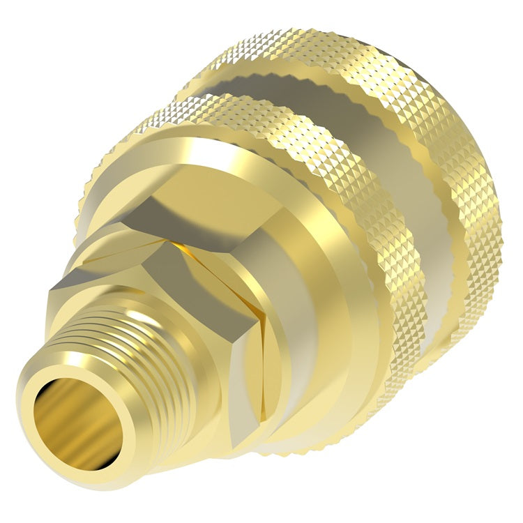 5300E Hansen® by Danfoss | Pneumatic Quick Disconnect Coupling | 5000 Series | 1/2" Male NPTF x 1/2" Body Size | Socket | NBR Seal | Brass