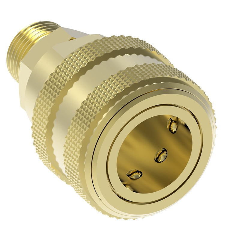 5300E Hansen® by Danfoss | Pneumatic Quick Disconnect Coupling | 5000 Series | 1/2" Male NPTF x 1/2" Body Size | Socket | NBR Seal | Brass