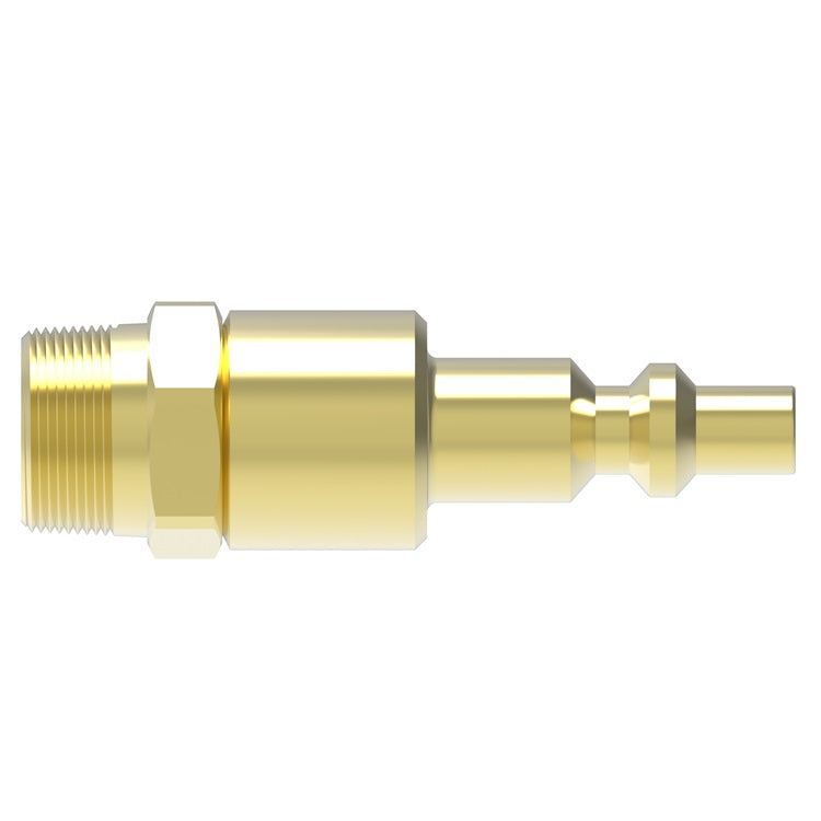B52 Hansen® by Danfoss | Pneumatic Quick Disconnect Coupling | 500 Series / 5000 Series | 3/4" Male NPTF x 1/2" Body Size | Plug | Brass