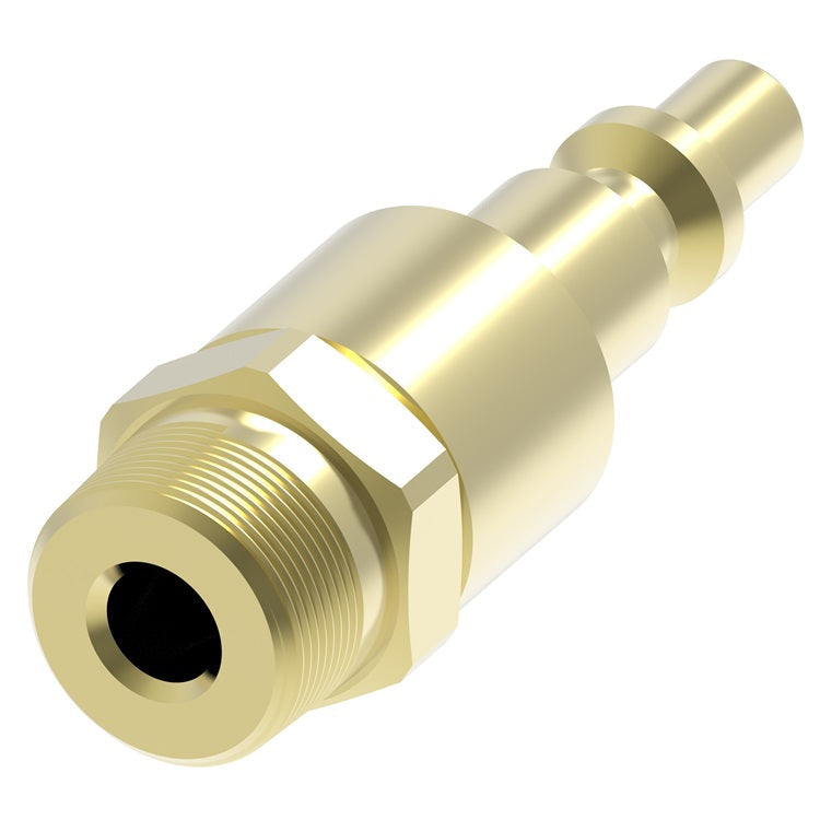 B52 Hansen® by Danfoss | Pneumatic Quick Disconnect Coupling | 500 Series / 5000 Series | 3/4" Male NPTF x 1/2" Body Size | Plug | Brass