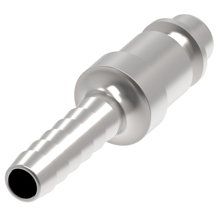 60 Hansen® by Danfoss | Pneumatic Quick Disconnect Coupling | 500 Series / 5000 Series | Hose Barb End | 1/2" Hose ID x 1/2" Body Size | Plug | Steel