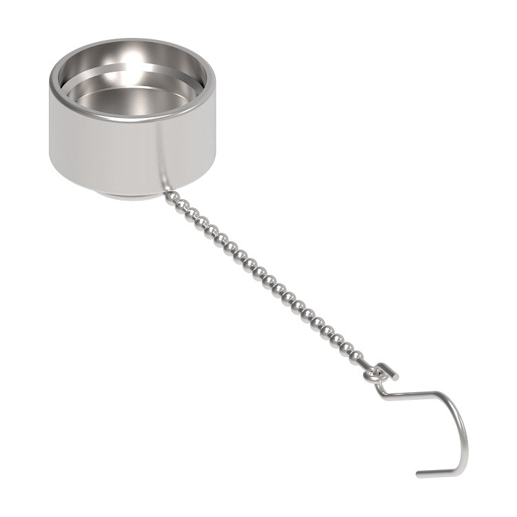 5100-S7-8 Hansen® by Danfoss | Quick Disconnect Coupling | 5100 Series | Dust Cap with Chain | 3/8" & 1/2" Body Size | Steel