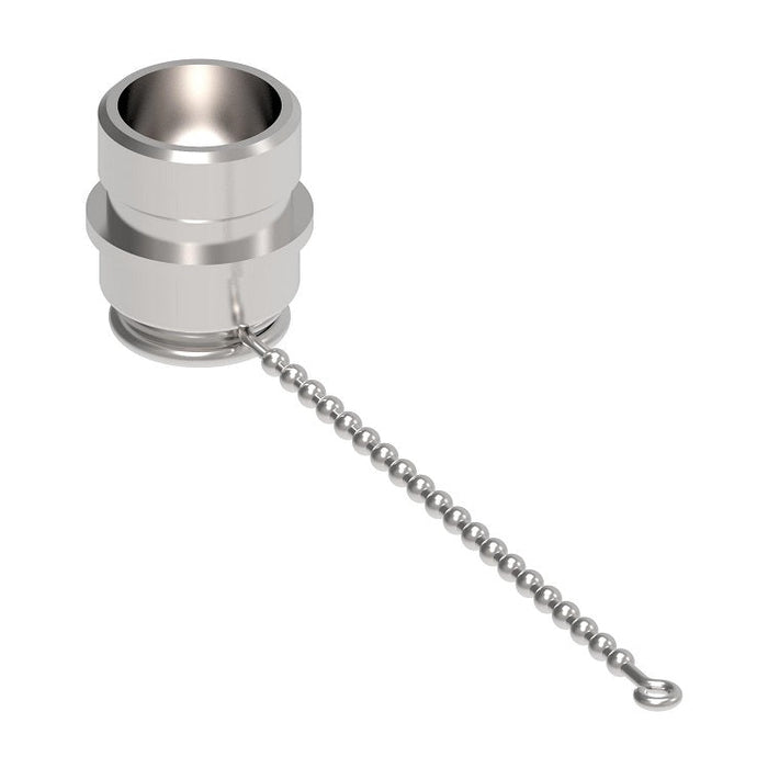5100-S9-16 Hansen® by Danfoss | Quick Disconnect Coupling | 5100 Series | Dust Plug with Chain | 1" Body Size | Steel