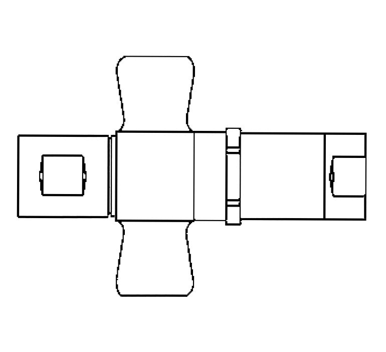 5101-6B Hansen® by Danfoss | Quick Disconnect Coupling | 5100 Series | 1/4" Female NPT x 3/8" Thread to Connect | Complete Plug and Socket Set | NBR Seal | Valved with Wing Nut Less Flange | Brass/Steel