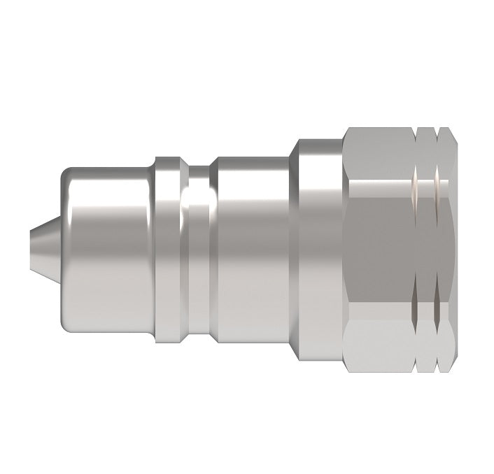 FD56-1062-12-10 Hansen® by Danfoss | Quick Disconnect Coupling | 5600 Series | 3/4" Female NPT x 5/8" ISO 7241 Type A | Plug | Valved | FKM Seal | Carbon Steel