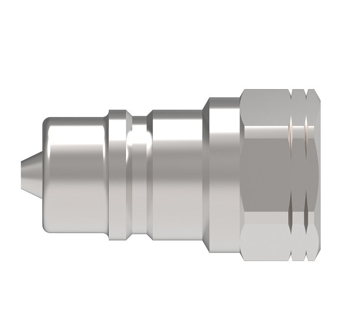 5610-16-16S Hansen® by Danfoss | Quick Disconnect Coupling | 5600 Series | 1" Female SAE O-Ring Boss x 1-5/16" ISO 7241 Type A | Plug | Valved | Buna-N Seal | Carbon Steel