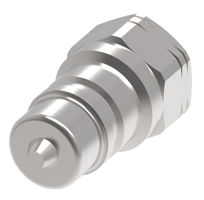 5602-12-10S Hansen® by Danfoss | Quick Disconnect Coupling | 5600 Series | 3/4" Female NPT x 5/8" ISO 7241 Type A | Plug | Valved | Buna-N Seal | Carbon Steel
