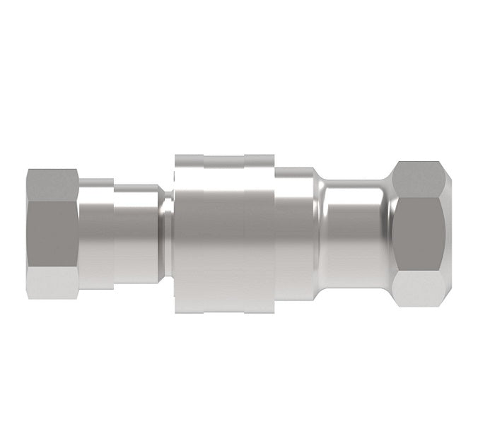 FD56-1001-12-12 Hansen® by Danfoss | Quick Disconnect Coupling | 5600 Series | 3/4" Female NPTF x 3/4" ISO 7241 Type A | Complete Plug and Socket Set | Buna-N Seal | Stainless Steel