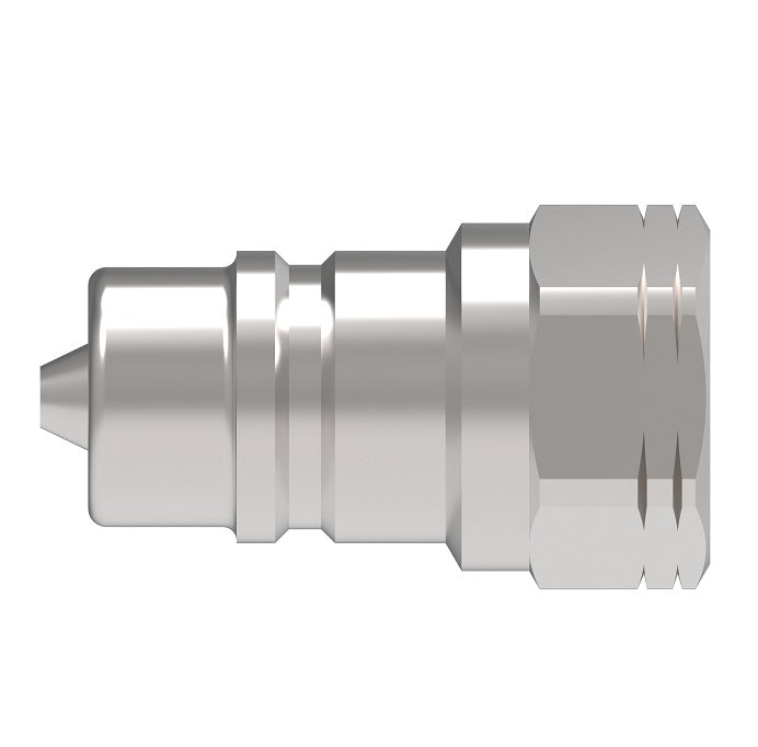 560049-8-10 Hansen® by Danfoss | Quick Disconnect Coupling | 5600 Series | 1/2" Female NPTF x 5/8" ISO 7241 Type A | Plug | Buna-N Seal | Stainless Steel