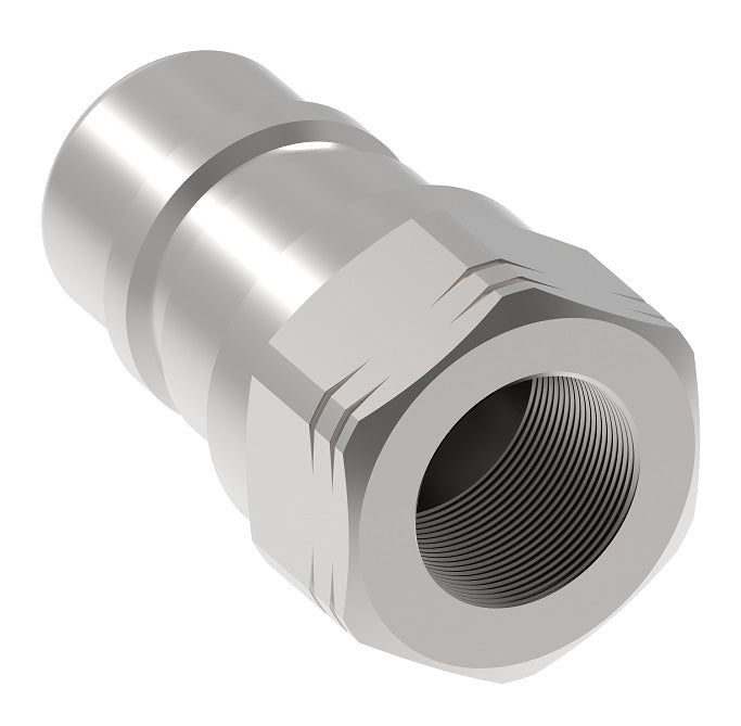 560049-12-12 Hansen® by Danfoss | Quick Disconnect Coupling | 5600 Series | 3/4" Female NPTF x 3/4" ISO 7241 Type A | Plug | Buna-N Seal | Stainless Steel
