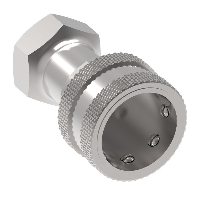 560024-8-10 Hansen® by Danfoss | Quick Disconnect Coupling | 5600 Series | 1/2" Female NPTF x 5/8" ISO 7241 Type A | Socket | Buna-N Seal | Stainless Steel