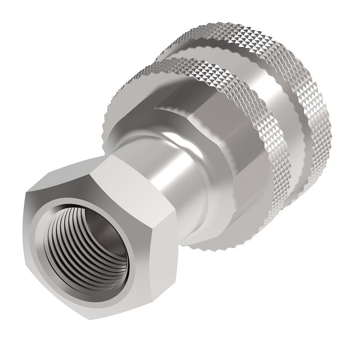 560024-16-16 Hansen® by Danfoss | Quick Disconnect Coupling | 5600 Series | 1" Female NPTF x 1" ISO 7241 Type A | Socket | Buna-N Seal | Stainless Steel