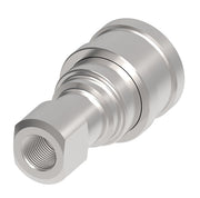 FD56-1270-08-10 Hansen® by Danfoss | Quick Disconnect Coupling | 5600 Series | 5/8" Female SAE O-Ring Boss x 3/4" ISO 7241 Type A | Socket | Valved with Sleeve Lock | Buna-N Seal | Carbon Steel