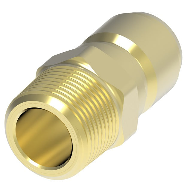 B66A Hansen® by Danfoss | Pneumatic Quick Disconnect Coupling | 6000 Series | 3/4" Male NPTF x 3/4" Body Size | Plug | Brass