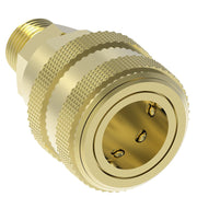 6500 Hansen® by Danfoss | Pneumatic Quick Disconnect Coupling | 6000 Series | 3/4" Male NPTF x 3/4" Body Size | Socket | NBR Seal | Brass