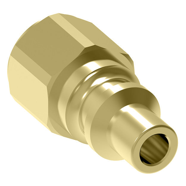 05R Hansen® by Danfoss | Quick Disconnect Coupling | 600 Series | 9/16" Female UNF x 1/4" Body Size | Standard Plug | Without Sleeve Lock | Buna-N Seal | Brass