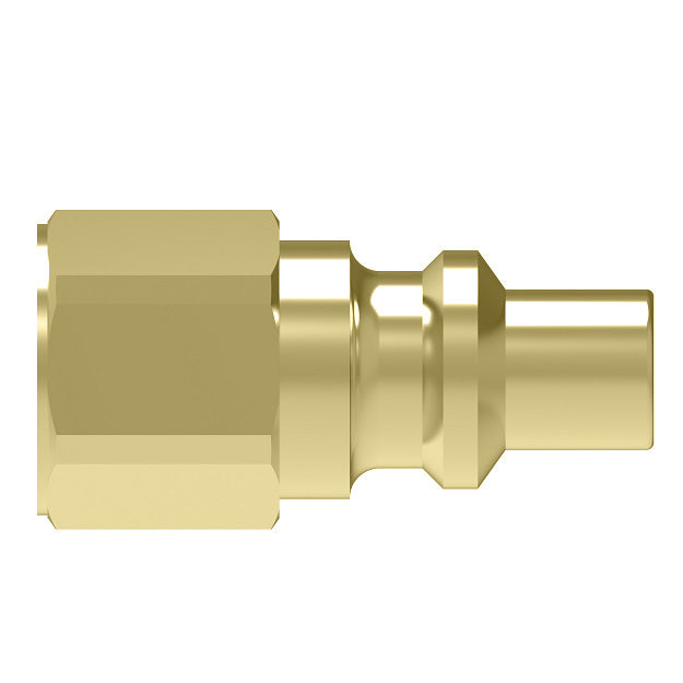 05R Hansen® by Danfoss | Quick Disconnect Coupling | 600 Series | 9/16" Female UNF x 1/4" Body Size | Standard Plug | Without Sleeve Lock | Buna-N Seal | Brass