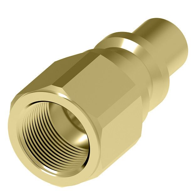 05R Hansen® by Danfoss | Quick Disconnect Coupling | 600 Series | 9/16" Female UNF x 1/4" Body Size | Standard Plug | Without Sleeve Lock | Buna-N Seal | Brass