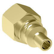 02A Hansen® by Danfoss | Quick Disconnect Coupling | 600 Series | 1/4" Female NPTF x 1/4" Body Size | Standard Plug | Without Sleeve Lock | Buna-N Seal | Brass