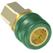 GR602SL Hansen® by Danfoss | Quick Disconnect Coupling | 600 Series | 1/4" Female NPTF x 1/4" Body Size | Oxygen Service Socket | With Sleeve Lock | Buna-N Seal | Brass
