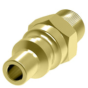 01A Hansen® by Danfoss | Quick Disconnect Coupling | 600 Series | 1/8" Male NPTF x 1/4" Body Size | Standard Plug | Without Sleeve Lock | Buna-N Seal | Brass