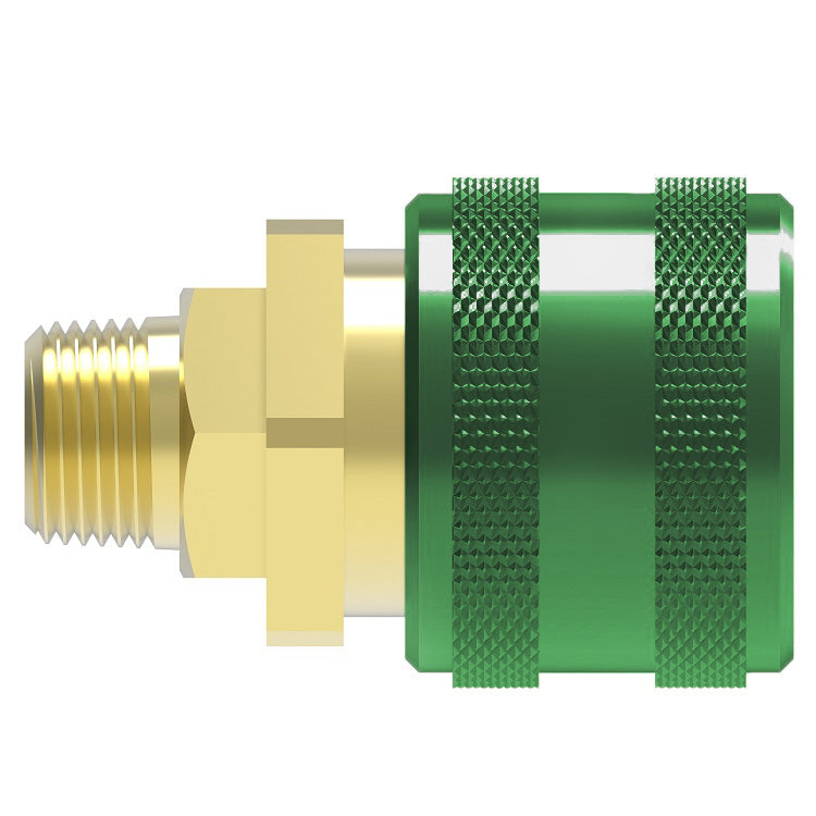 GR601 Hansen® by Danfoss | Quick Disconnect Coupling | 600 Series | 1/8" Male NPTF x 1/4" Body Size | Standard Socket | Without Sleeve Lock | Buna-N Seal | Brass
