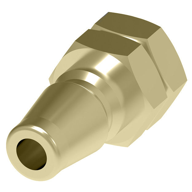 A5L Hansen® by Danfoss | Quick Disconnect Coupling | 700 Series | 9/16" Female UNF x 1/4" Body Size | Standard Plug | Without Sleeve Lock | Buna-N Seal | Brass