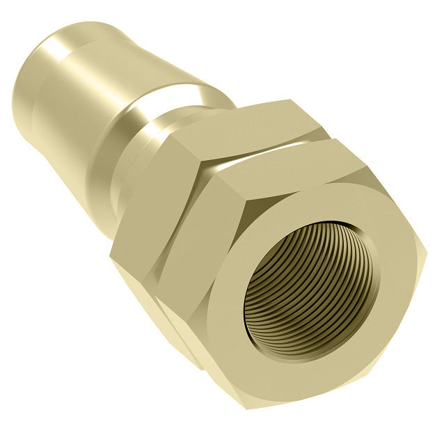 A2 Hansen® by Danfoss | Quick Disconnect Coupling | 700 Series | 1/8" Female NPTF x 1/4" Body Size | Standard Plug | Without Sleeve Lock | Buna-N Seal | Brass