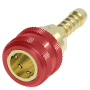 RD706 Hansen® by Danfoss | Quick Disconnect Coupling | 700 Series | Hose Barb End | 1/4" Hose ID x 1/4" Body Size | Standard Socket | Without Sleeve Lock | Buna-N Seal | Brass