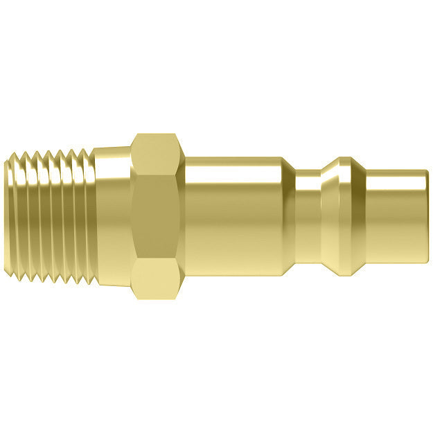 A4L Hansen® by Danfoss | Quick Disconnect Coupling | 700 Series | 9/16" Male UNF x 1/4" Body Size | Standard Plug | Without Sleeve Lock | Buna-N Seal | Brass
