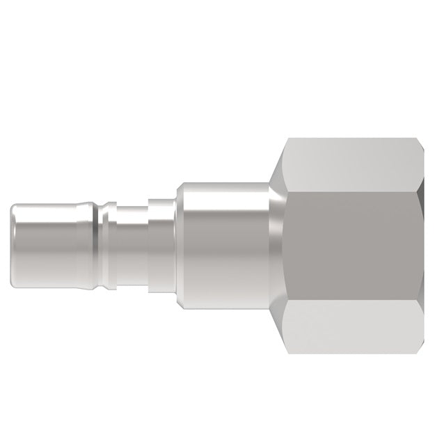 24AP25FBS Hansen® by Danfoss | Pneumatic Quick Disconnect Coupling | Auto-Flo 24 Series | 1/4" Female BSPP x 1/4" Body Size | Plug | Steel