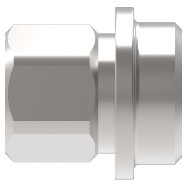 FD14-1001-12-06 Weatherhead by Danfoss | FLOCS Quick Disconnect Oil Drain Coupling | FD14 Series | 3/8" Body Size x 3/4-14 Dryseal NPTF | Socket | Valved | Buna-N Seal | Carbon Steel