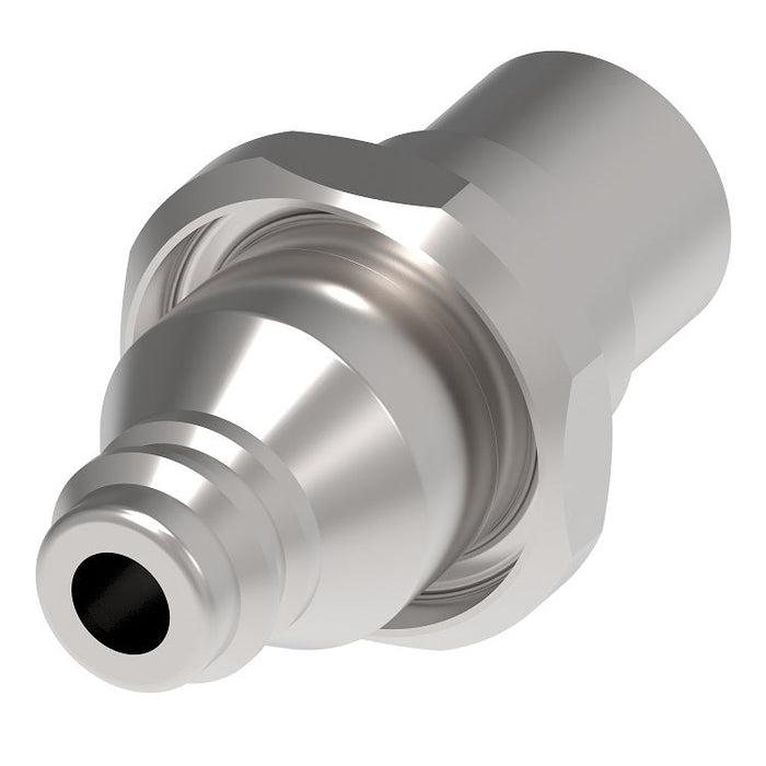 FD17-1082-10-04 Hansen® by Danfoss | Breathing Air Quick Disconnect Coupling | FD17 Series | 5/8" Male O-Ring Boss x 1/4" Body Size | Plug | Stainless Steel / Aluminum