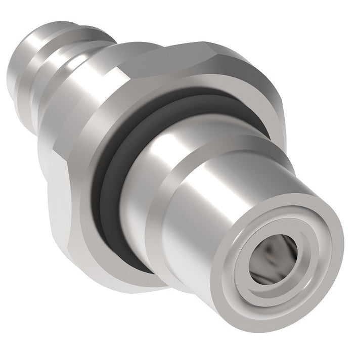 FD17-1082-10-04 Hansen® by Danfoss | Breathing Air Quick Disconnect Coupling | FD17 Series | 5/8" Male O-Ring Boss x 1/4" Body Size | Plug | Stainless Steel / Aluminum