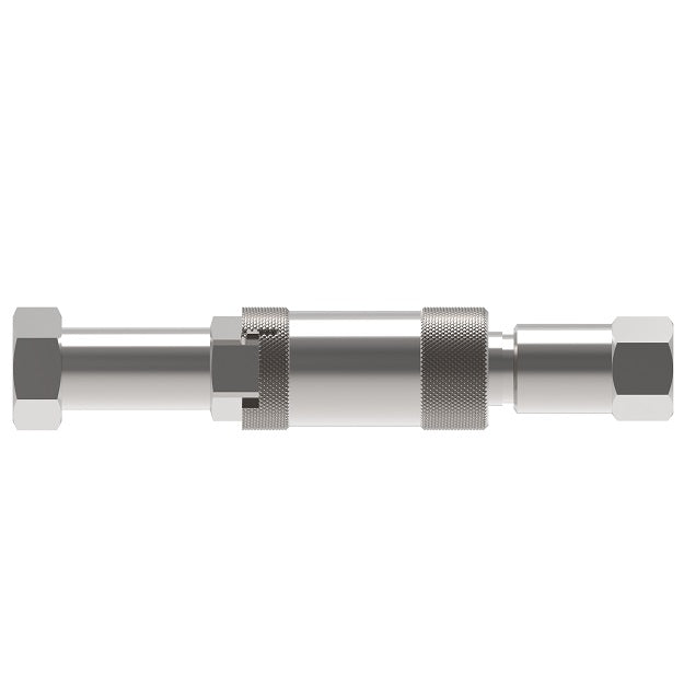 FD35-1006-06-06 Hansen® by Danfoss | Quick Disconnect Coupling | FD35 Series | 3/8" Female SAE O-Ring Boss x 3/8" High Pressure Ball Latch | Complete Plug and Socket Set | FKM Seal | Valved | Steel