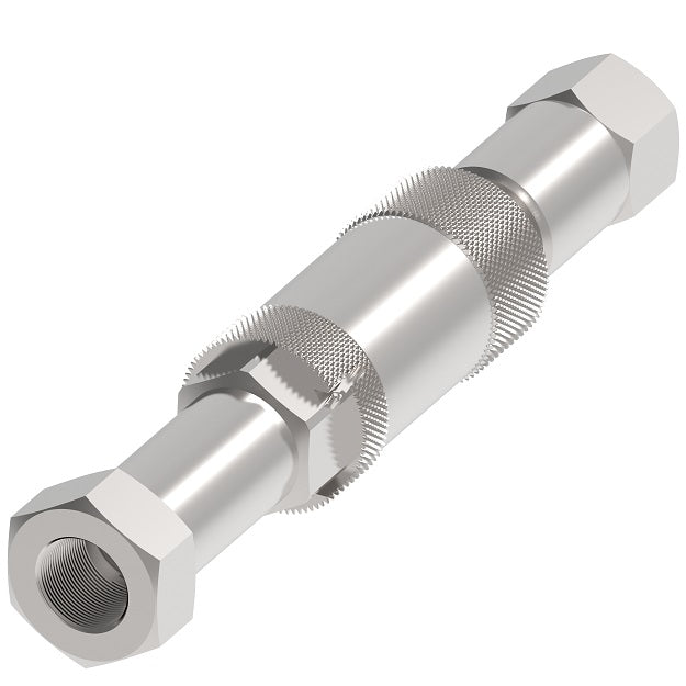 FD35-1006-06-06 Hansen® by Danfoss | Quick Disconnect Coupling | FD35 Series | 3/8" Female SAE O-Ring Boss x 3/8" High Pressure Ball Latch | Complete Plug and Socket Set | FKM Seal | Valved | Steel