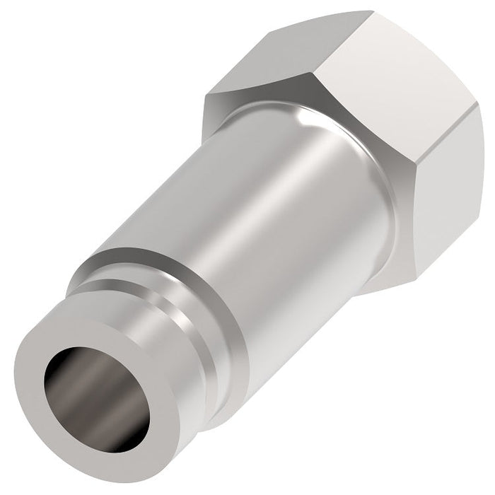 FD49-1002-06-06 Hansen® by Danfoss | Quick Disconnect Coupling | FD49 Series | 3/8" Female NPT x 3/8" NFPA T3.20.15 HTMA Interchange | Plug | Valved | Buna-N Seal | Steel