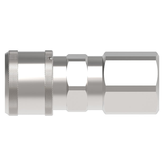 FD49-1001-06-06 Hansen® by Danfoss | Quick Disconnect Coupling | FD49 Series | 3/8" Female NPT x 3/8" NFPA T3.20.15 HTMA Interchange | Socket | Valved | Buna-N Seal | Steel