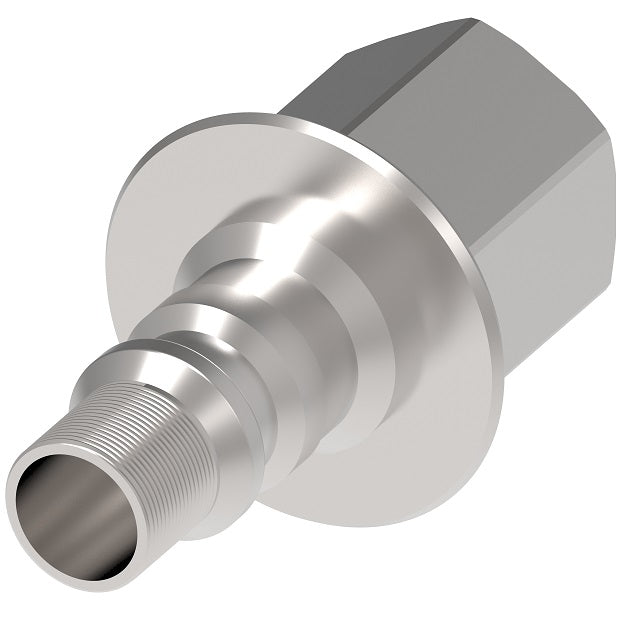 FD69-1012-08-08 Hansen® by Danfoss | Quick Disconnect Coupling | FD69 Series | 1/2" Female NPT x 1/2" Water Blast | Plug | No Seal | Stainless Steel