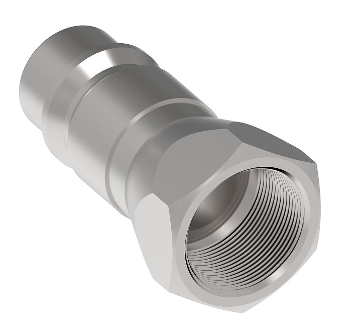 FD76-1002-08-10 Hansen® by Danfoss | Quick Disconnect Coupling | FD72/FD76 Series | 1/2" Female NPT x 5/8" Farm/AG ISO 5675 Interchange | Plug | Buna-N Seal | Steel