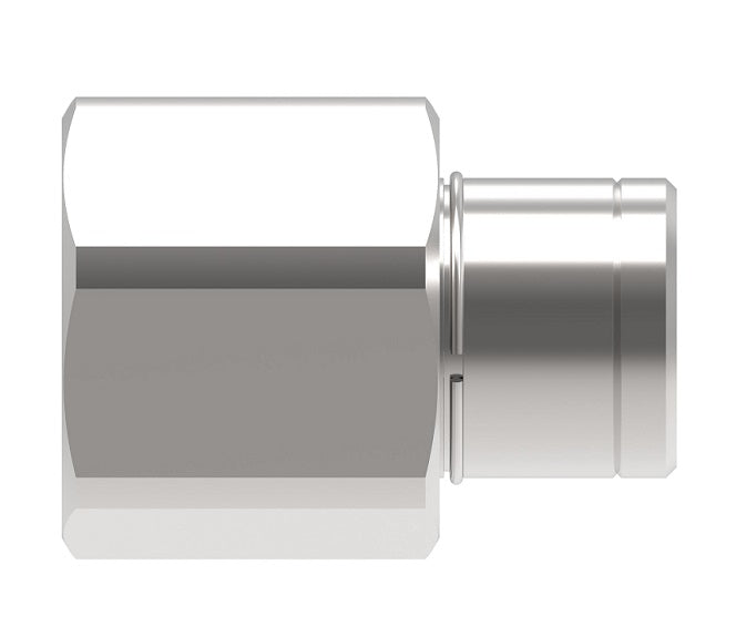 FD85-1003-12-12 Hansen® by Danfoss | Quick Disconnect Coupling | FD85 Series | 3/4" Female NPT x 3/4" Thread to Connect (Hex Nut) | Socket | NBR Seal | Steel