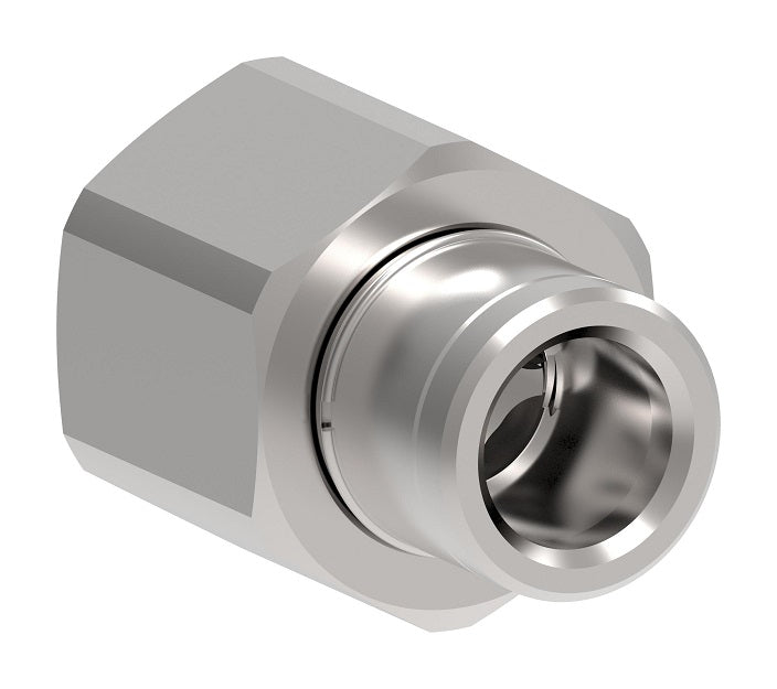 FD85-1003-12-12 Hansen® by Danfoss | Quick Disconnect Coupling | FD85 Series | 3/4" Female NPT x 3/4" Thread to Connect (Hex Nut) | Socket | NBR Seal | Steel