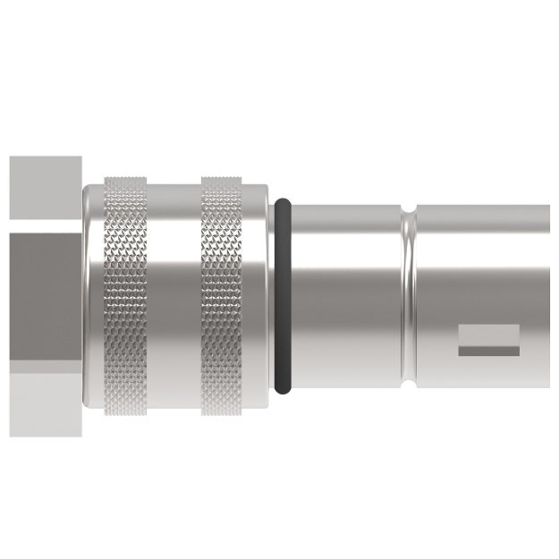 FD86-1004-16-16 Hansen® by Danfoss | Quick Disconnect Coupling | FD86 Series | 1" Female NPT x 1" Thread to Connect 5,000 psi Dry Break High Impulse | Socket | NBR Seal | Steel