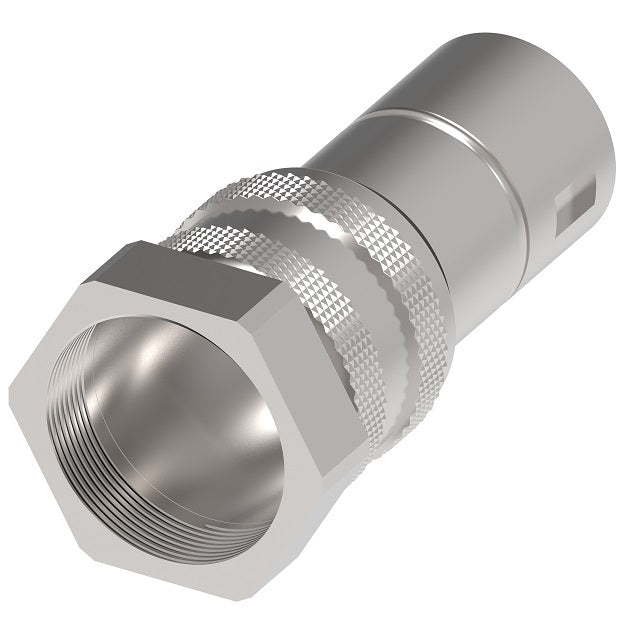 FD86-1004-16-16 Hansen® by Danfoss | Quick Disconnect Coupling | FD86 Series | 1" Female NPT x 1" Thread to Connect 5,000 psi Dry Break High Impulse | Socket | NBR Seal | Steel