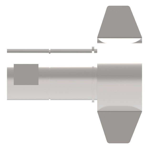 FD86-1039-16-16 Hansen® by Danfoss | Quick Disconnect Coupling | FD86 Series | 1" Female NPT x 1" Thread to Connect 5,000 psi Dry Break High Impulse (Wing Nut) | Socket | FKM Seal | Steel