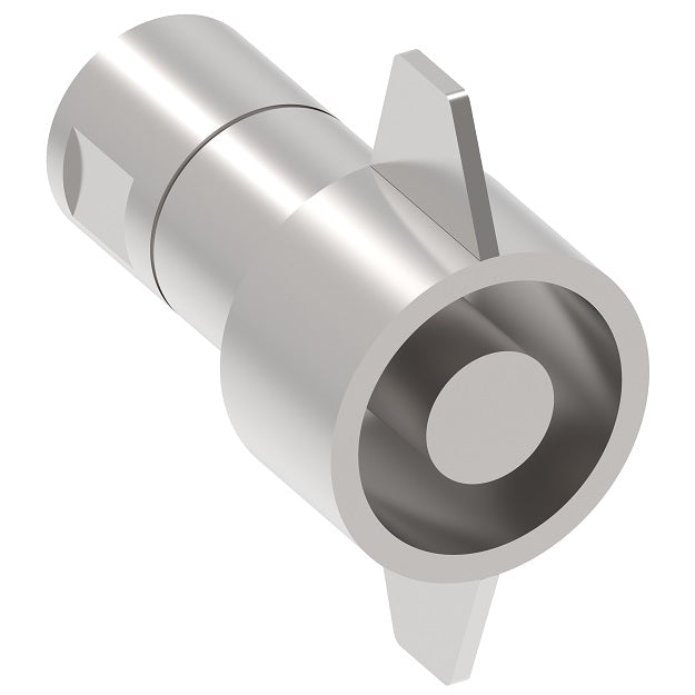 FD86-1010-20-20 Hansen® by Danfoss | Quick Disconnect Coupling | FD86 Series | 1-1/4" Female SAE O-Ring Boss x 1-1/4" Thread to Connect 5,000 psi Dry Break High Impulse (Wing Nut) | Socket | NBR Seal | Steel