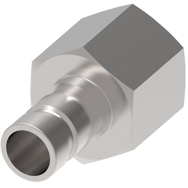 FD90-1034-04-04 Hansen® by Danfoss | Quick Disconnect Diagnostic Coupling | FD90 Series | 1/4" Female NPT x 1/4" SAE J1502 Interchange | Plug | NBR Seal | Valved | Steel